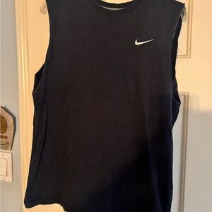 Nike men’s regular fit black tank top workout shirt size large